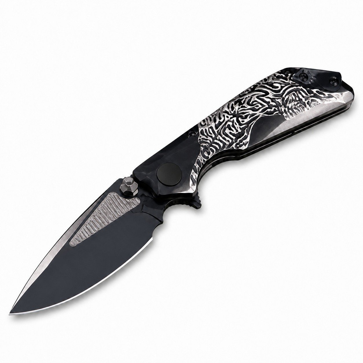 Undead Tiger Wei New Edition M390 Mirror DLC Blade Titanium Alloy Handle SF