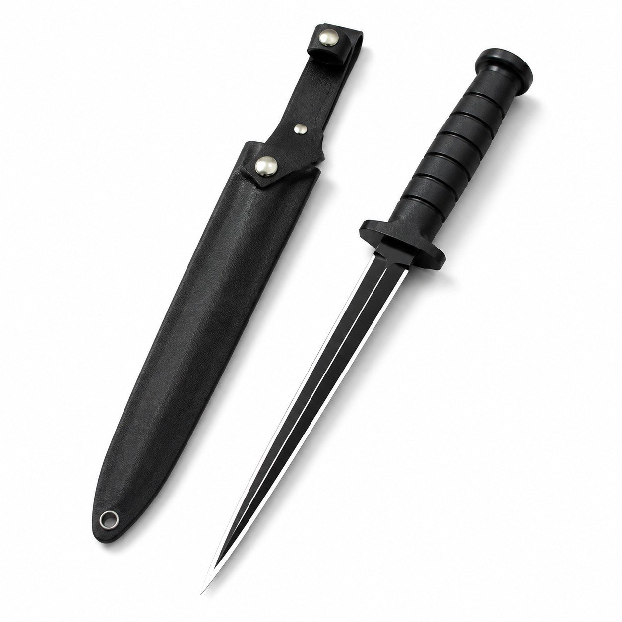 Classic Black Triangular Version Fixed Blade Knife